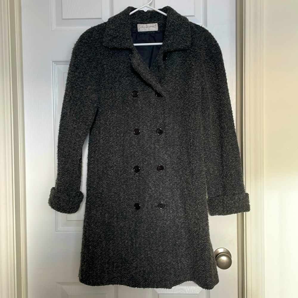 Sandro Long wool dress coat| gray|size L